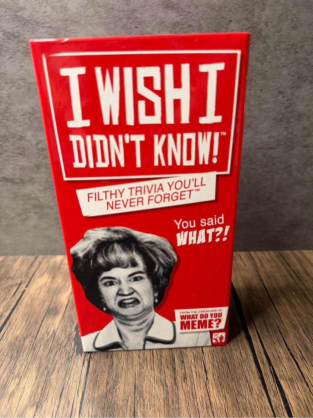 I WISH I DIDN'T KNOW! Filthy Trivia Card Game - Red